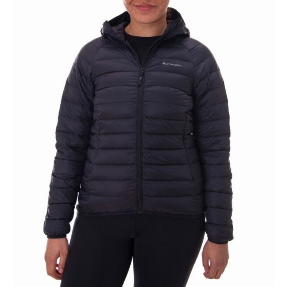 Macpac Uber Light Hooded Down Packable Jacket Bla… - image 3